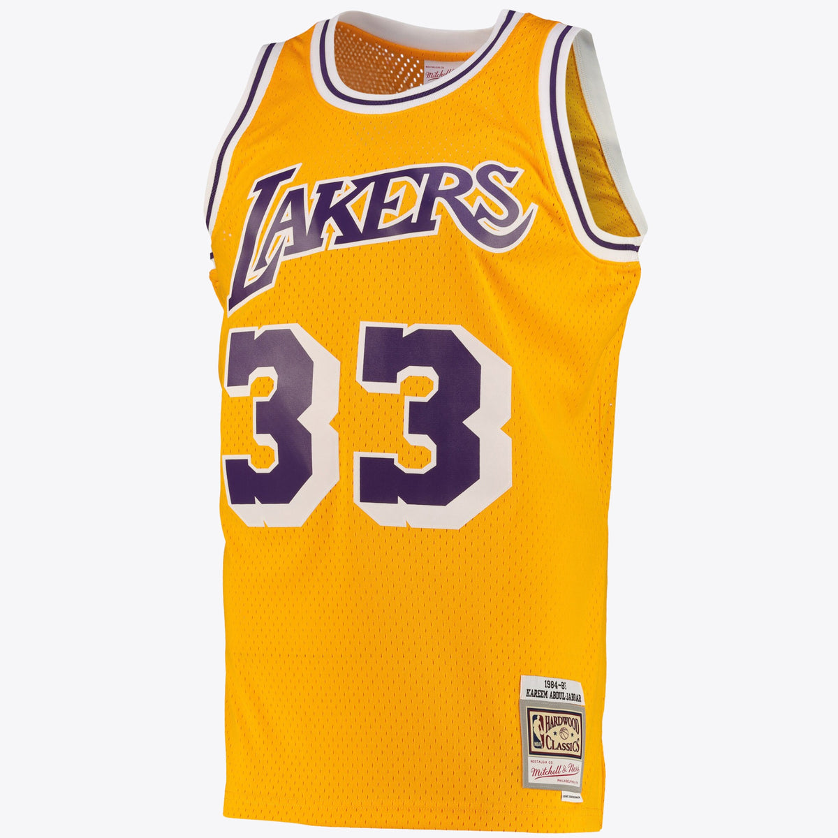 Men's Los Angeles Lakers Kareem Abdul-Jabbar Road Swingman NBA Basketball Jersey - Light Gold - view 2