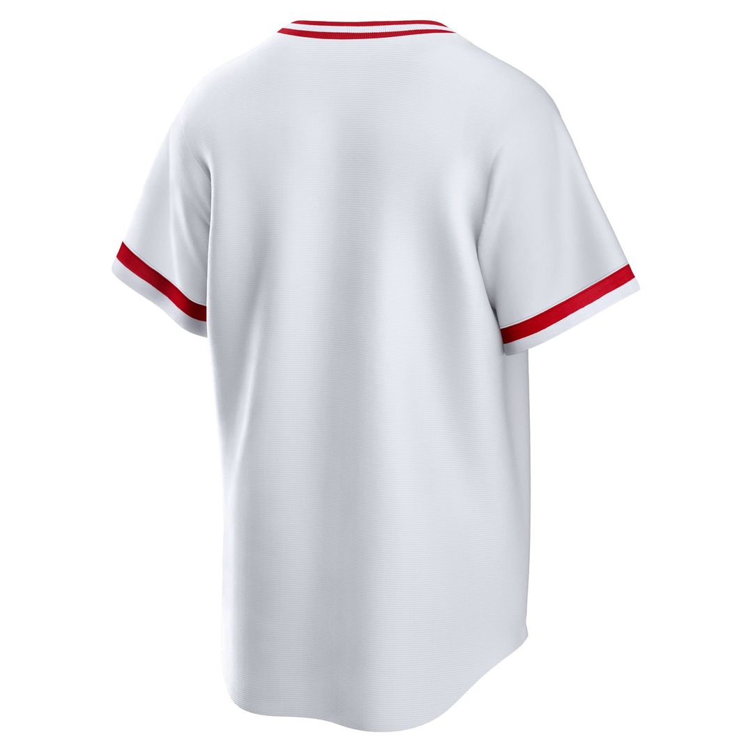 Men's Cincinnati Reds White Home Cooperstown Collection MLB Baseball Jersey - view 3