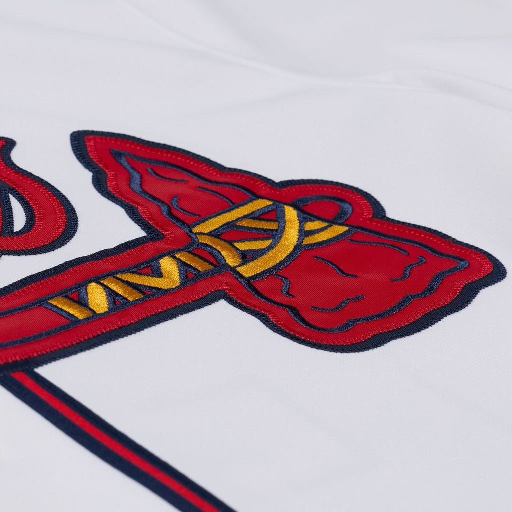 Men's Atlanta Braves Andruw Jones White 2005 MLB Baseball Jersey - view 4