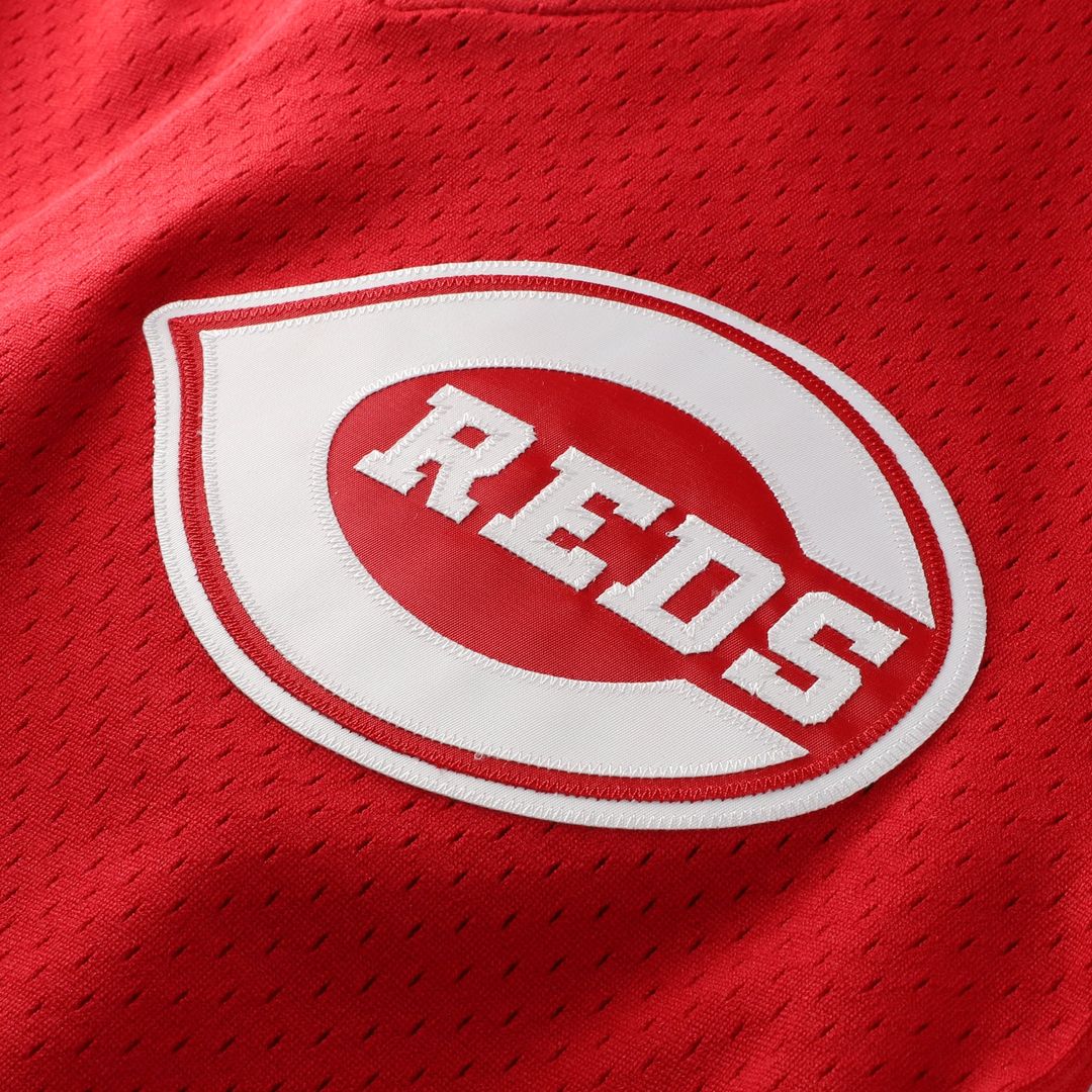 Men's Cincinnati Reds Barry Larkin Red Batting Practice MLB Baseball Jersey - view 4