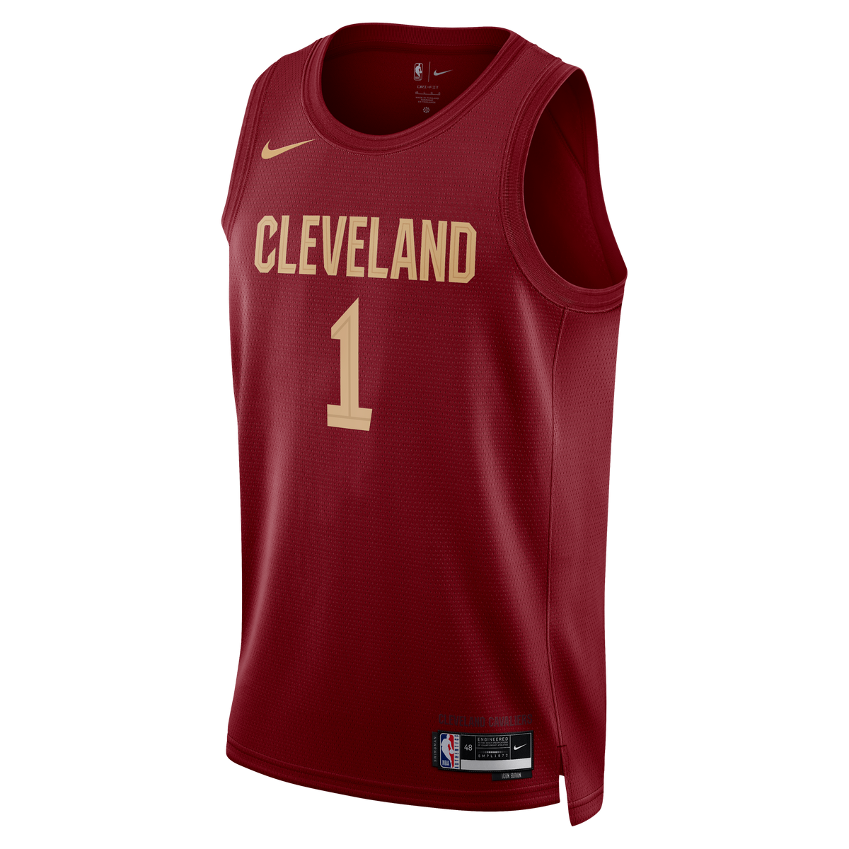 Unisex James Harden Cleveland Cavaliers Icon Edition Swingman NBA Basketball Jersey - Wine - view 3