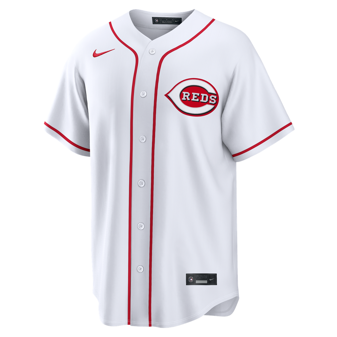 Men's Cincinnati Reds Elly De La Cruz White Home Replica MLB Baseball Jersey - view 2