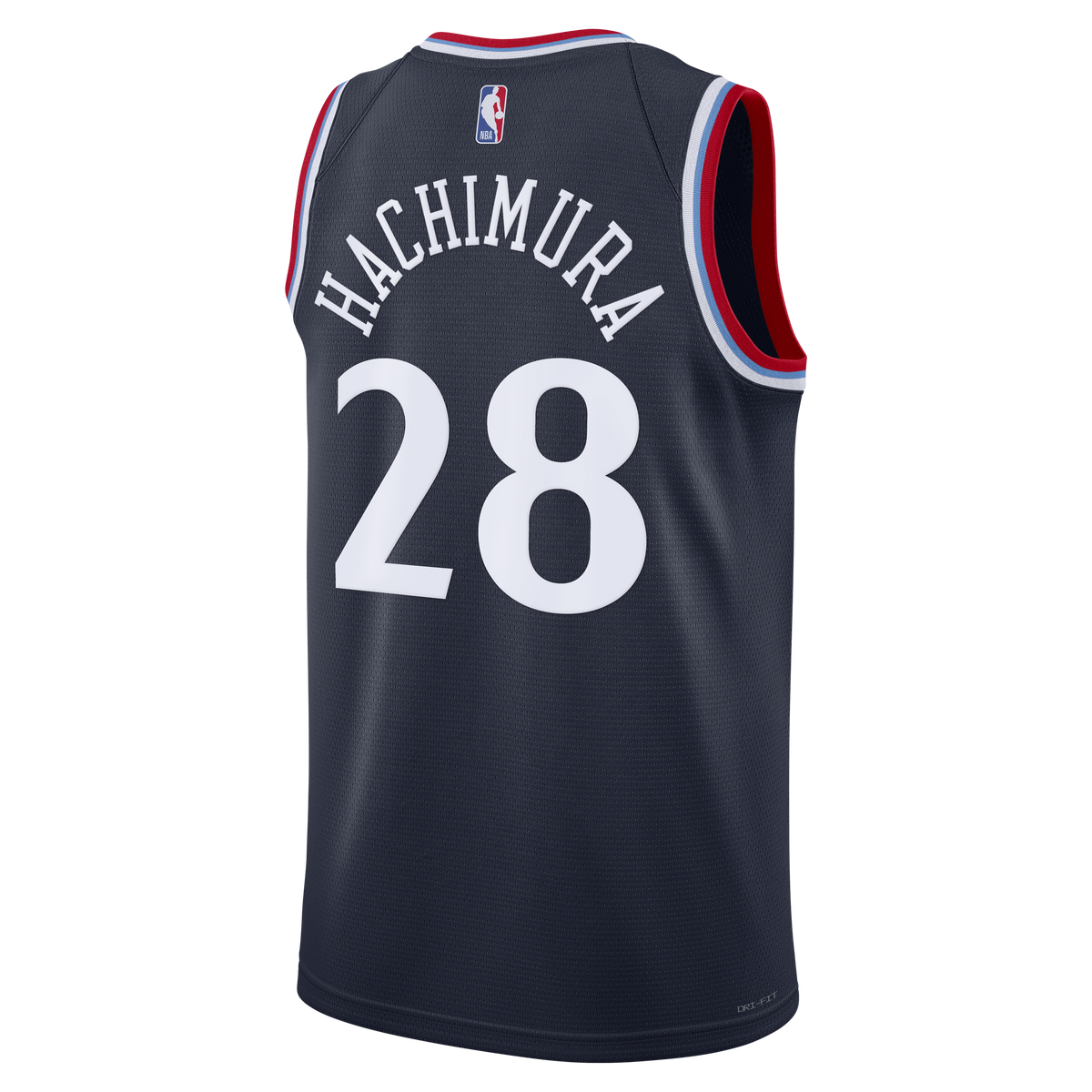 Unisex Rui Hachimura Los Angeles Clippers Replica Icon Edition Swingman NBA Basketball Jersey - Navy - view 4