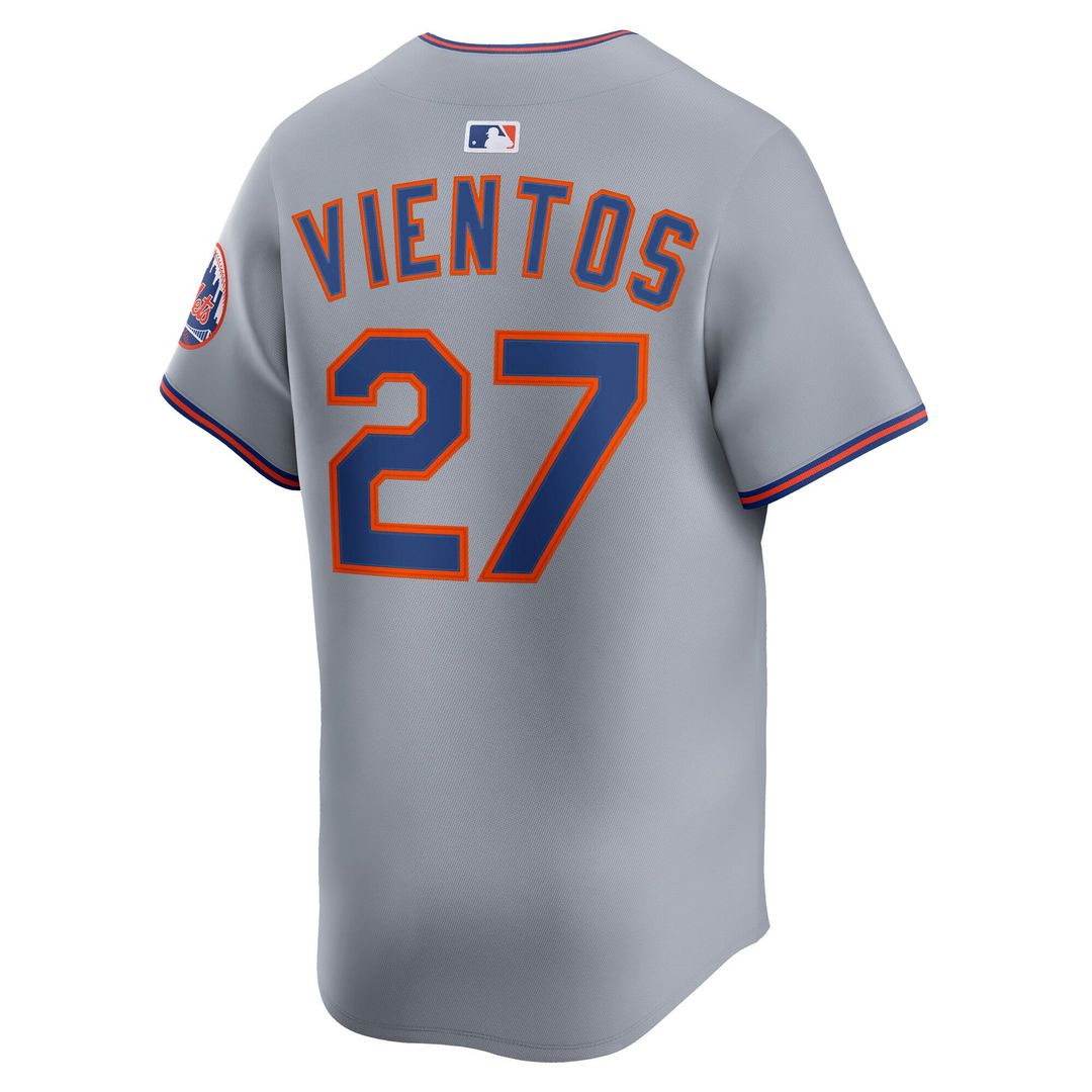 Men's New York Mets Mark Vientos Gray All-Star Limited MLB Baseball Jersey - view 22