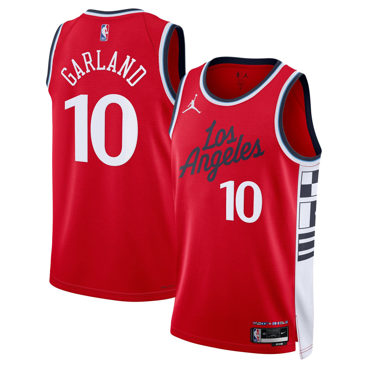 Unisex Darius Garland LA Clippers 2024/25 Statement Edition Swingman NBA Basketball Jersey - Red - view 2
