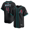 Men's Arizona Diamondbacks Ketel Marte Black Alternate Limited MLB Baseball Jersey - view 1