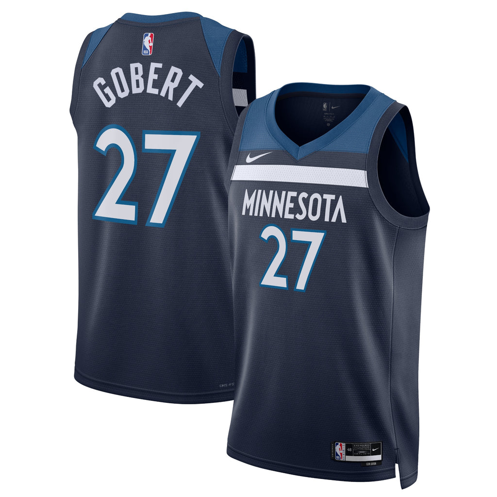 Unisex Rudy Gobert Minnesota Timberwolves Icon Edition Swingman NBA Basketball Jersey - Navy - view 1