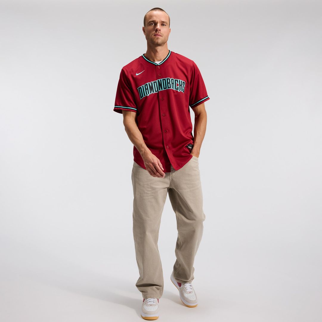 Men's Arizona Diamondbacks Corbin Carroll Crimson Alternate 2 Replica MLB Baseball Jersey - view 5