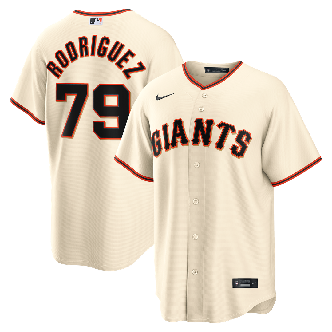 Men's San Francisco Giants Jesus Rodriguez Cream Home Replica MLB Baseball Jersey - view 1