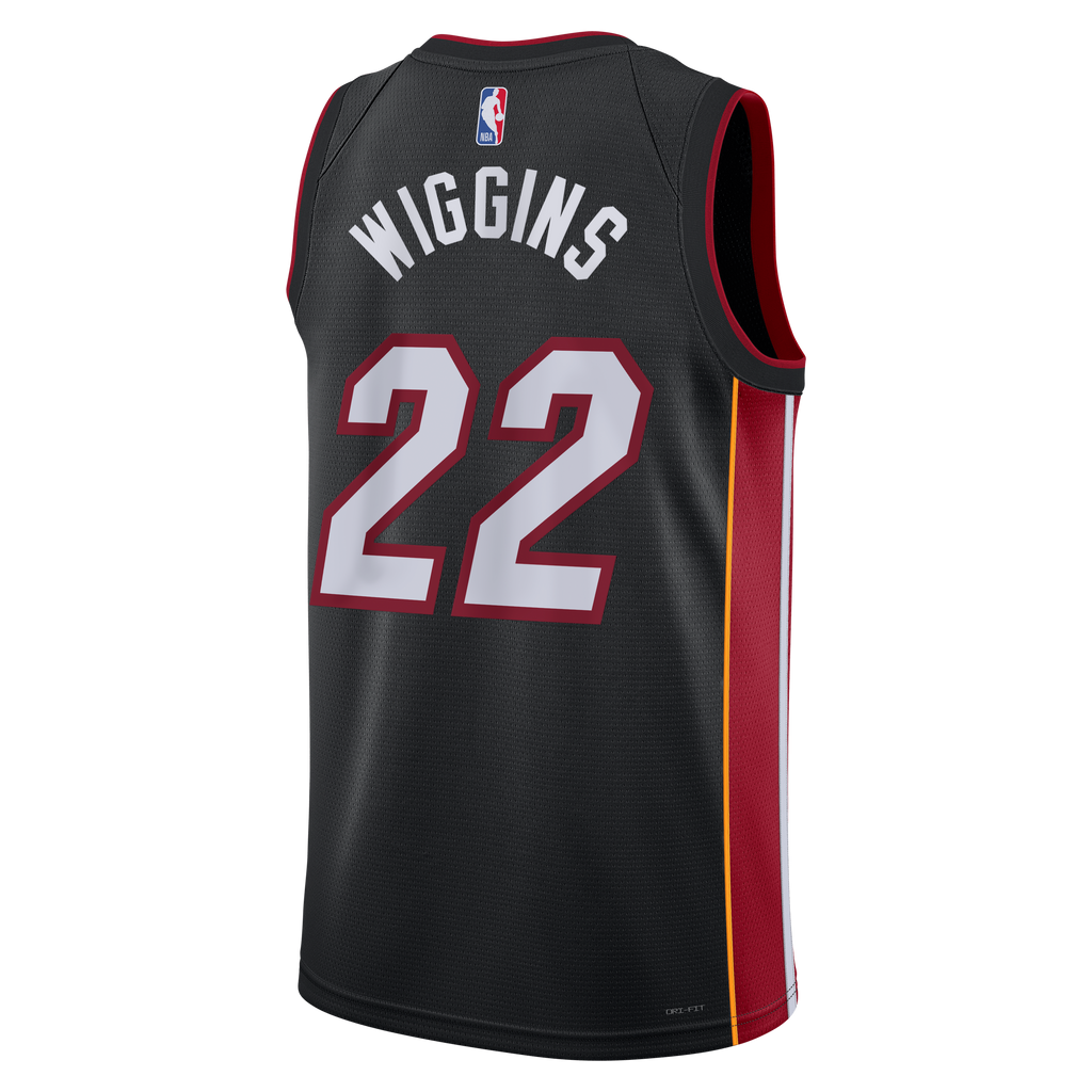 Unisex Andrew Wiggins Miami Heat Icon Edition Swingman NBA Basketball Jersey - Black - view 4