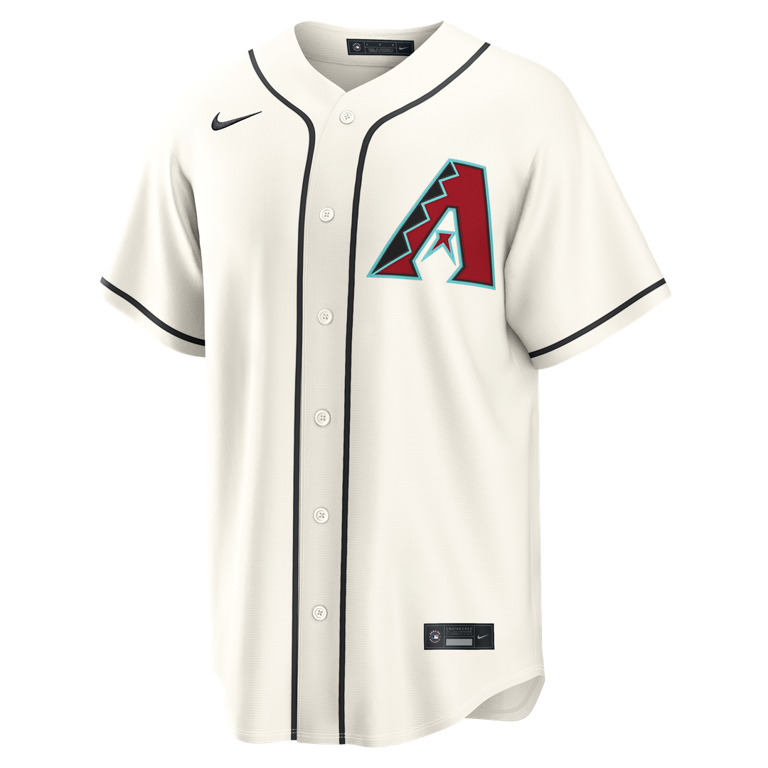 Men's Arizona Diamondbacks Ketel Marte Cream Home Replica MLB Baseball Jersey - view 2