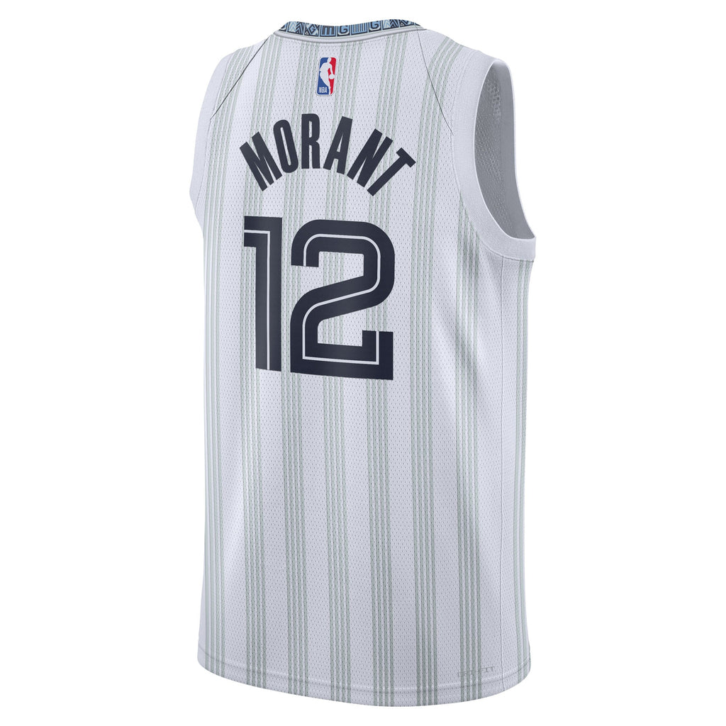 Unisex Ja Morant Memphis Grizzlies 2025/26 City Edition Swingman NBA Basketball Jersey - Gray - view 4