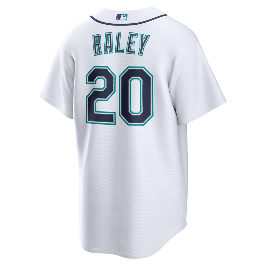 Men's Seattle Mariners Luke Raley White Home Replica MLB Baseball Jersey - view 3