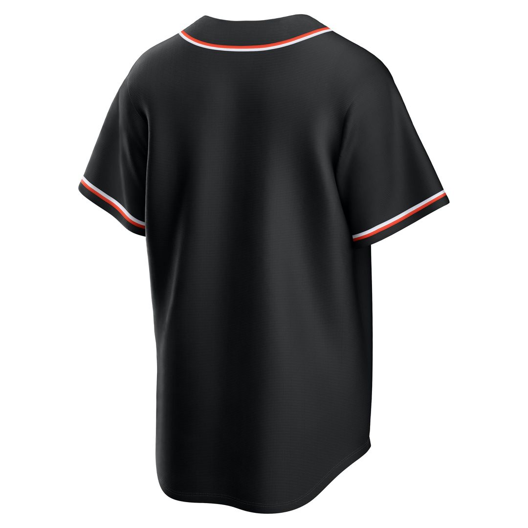 Men's Baltimore Orioles Fashion Replica Black Out MLB Baseball Jersey - view 3