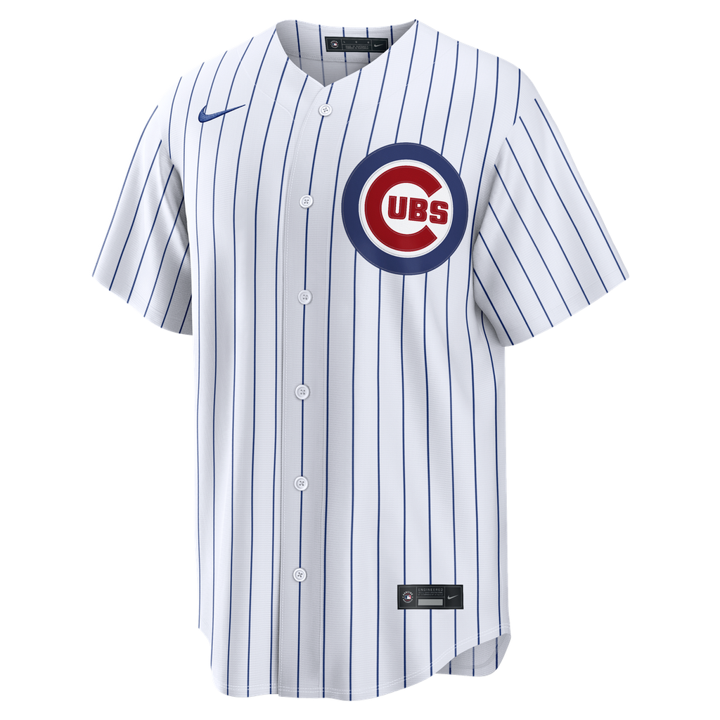 Men's Chicago Cubs White Home Replica MLB Baseball Jersey - view 2