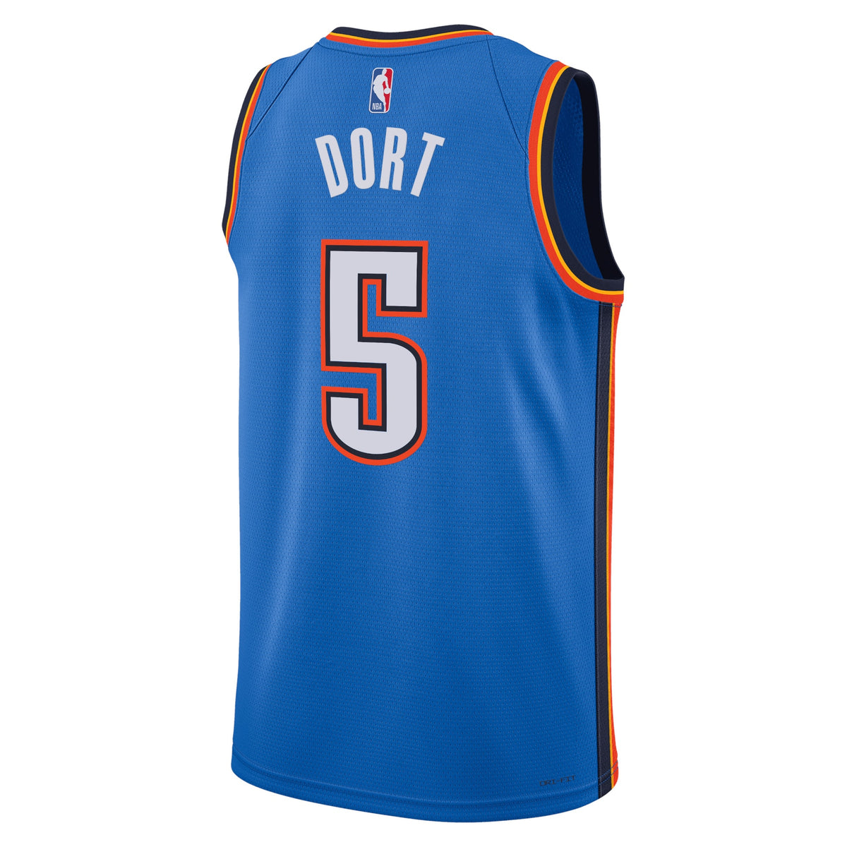 Unisex Luguentz Dort Oklahoma City Thunder Icon Edition Swingman NBA Basketball Jersey - Blue - view 3