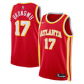 Unisex Onyeka Okongwu Atlanta Hawks Icon Edition Swingman NBA Basketball Jersey - Red - view 1