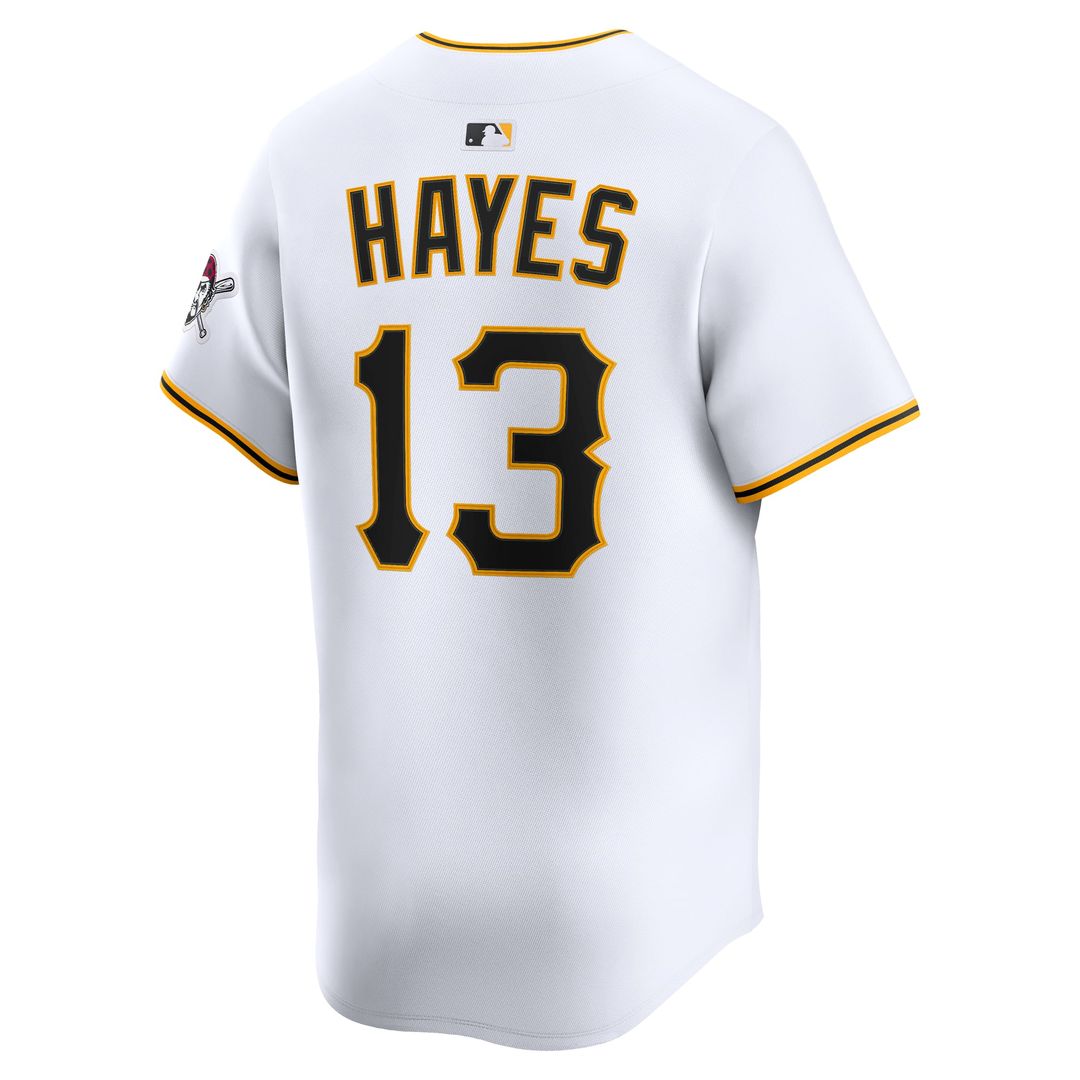 Men's Pittsburgh Pirates Ke'Bryan Hayes White Home Limited MLB Baseball Jersey - view 3