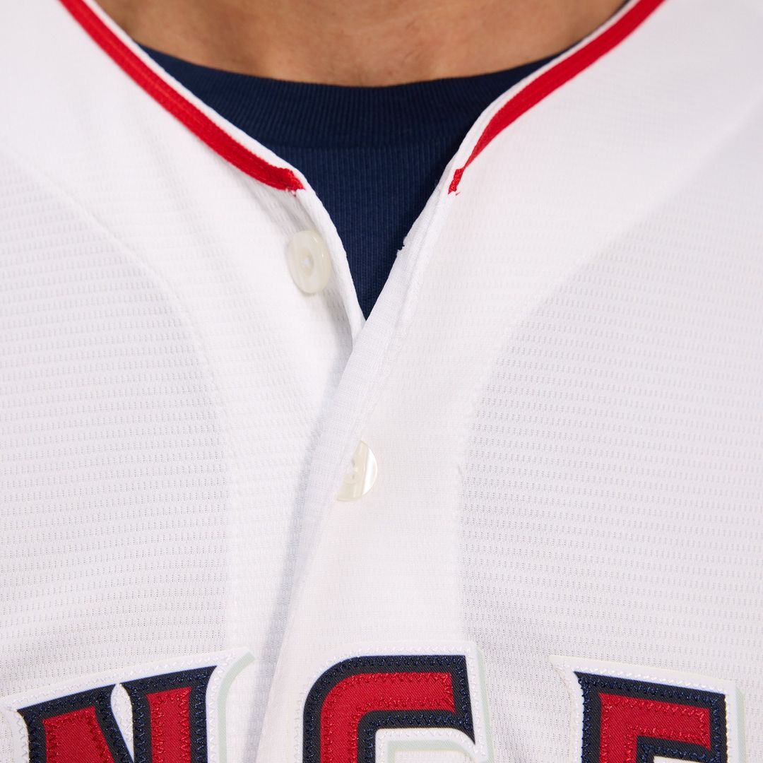 Men's Los Angeles Angels Red Alternate Replica MLB Baseball Jersey - view 16