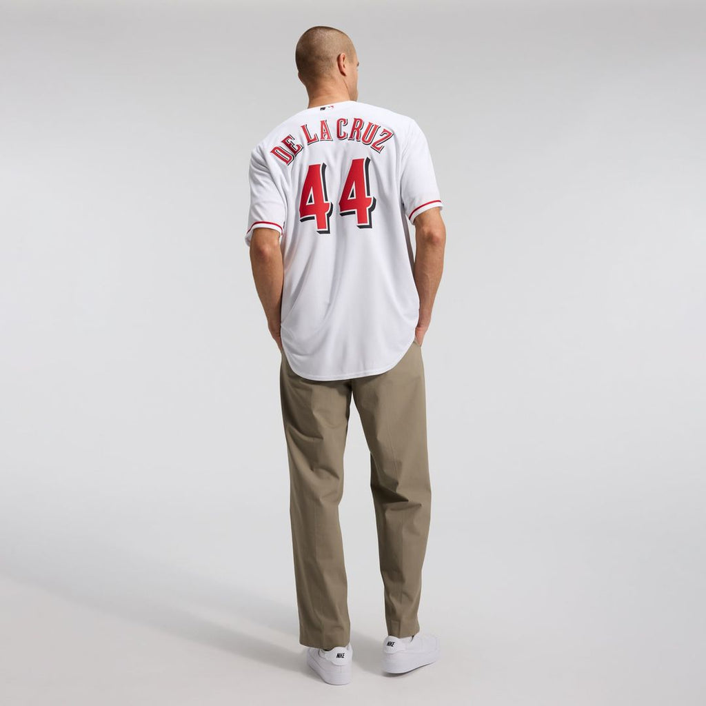 Men's Cincinnati Reds Elly De La Cruz White Alternate 2 Replica MLB Baseball Jersey - view 5