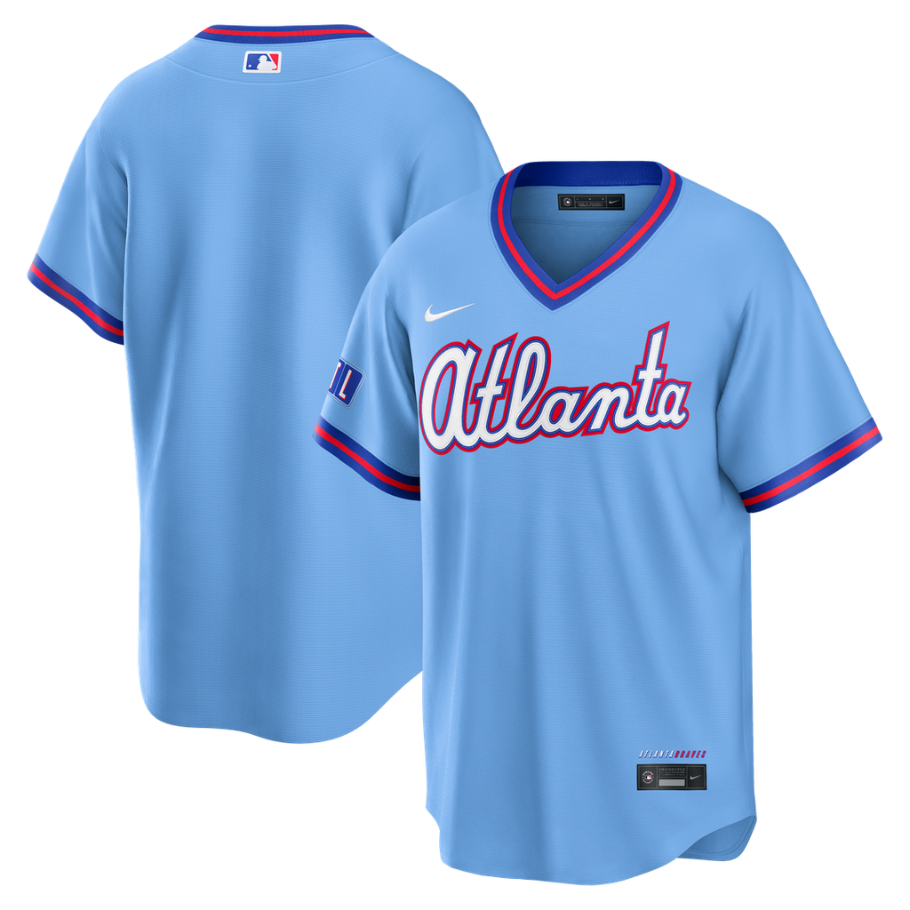 Men's Atlanta Braves Powder Blue 2026 City Connect Stadium MLB Baseball Jersey - view 1
