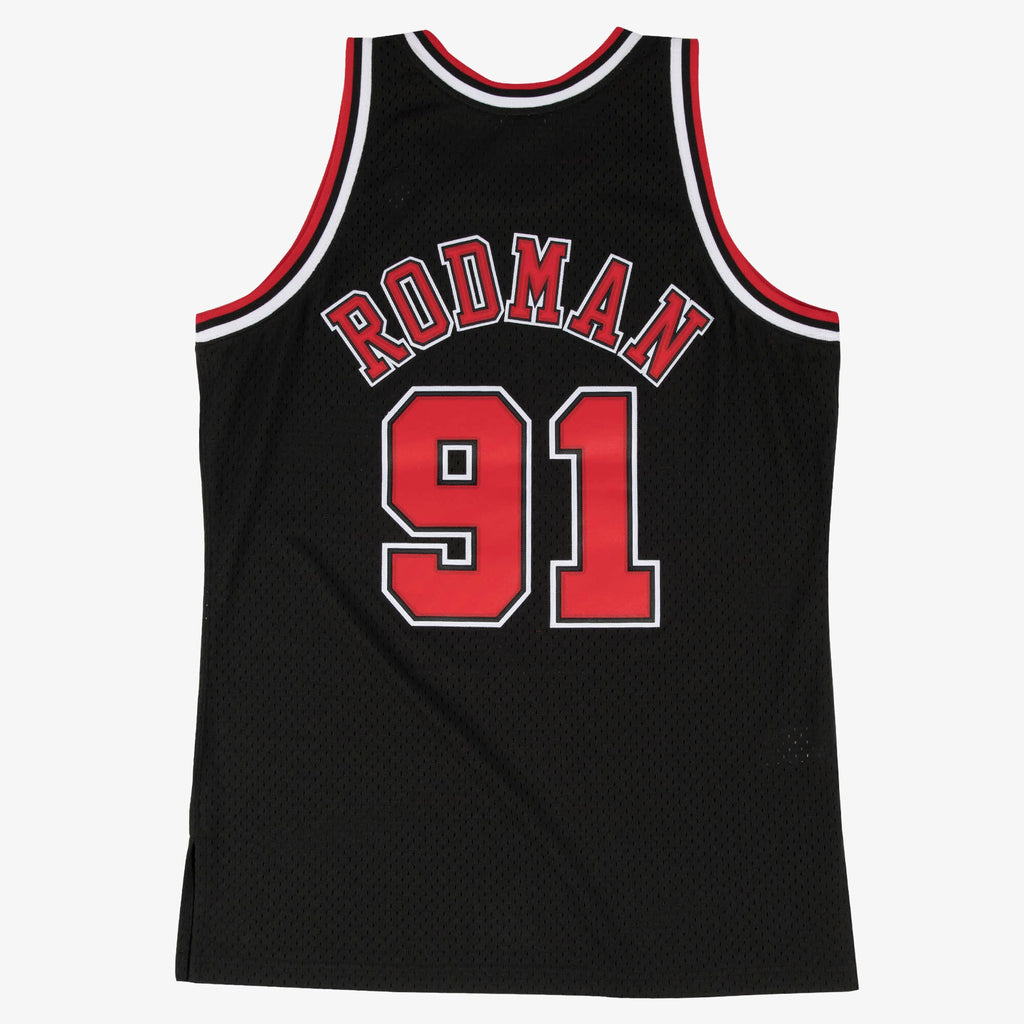 Men's Chicago Bulls Swingman NBA Basketball Jersey Alternate Dennis Rodman 1997 - view 3