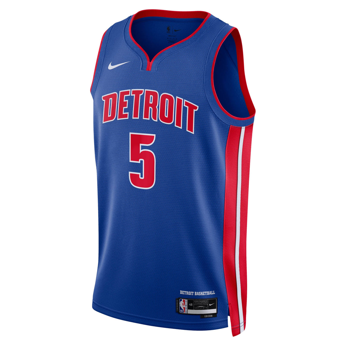 Unisex Ron Holland II Detroit Pistons Icon Swingman Jersey NBA 2024 Draft First Round Pick - Blue - view 3