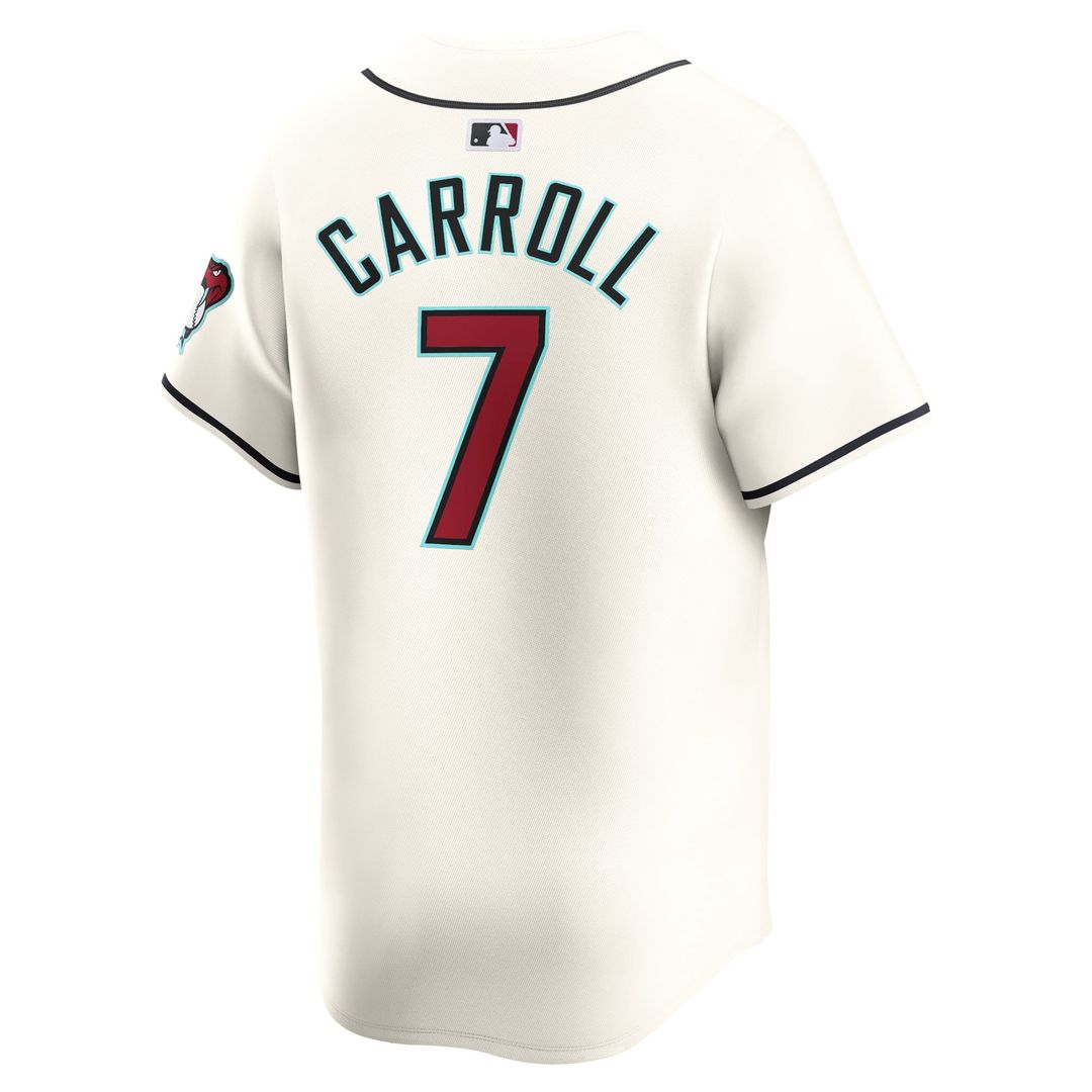 Men's Arizona Diamondbacks Corbin Carroll White Home Limited MLB Baseball Jersey - view 3