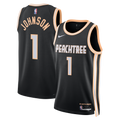 Unisex Jalen Johnson Atlanta Hawks 2025/26 City Edition Swingman NBA Basketball Jersey - Black - view 1