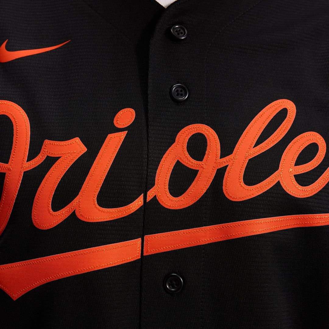 Men's Baltimore Orioles White Home Replica MLB Baseball Jersey - view 41