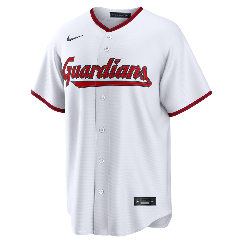 Men's Cleveland Guardians Steven Kwan White Home Replica MLB Baseball Jersey - view 2