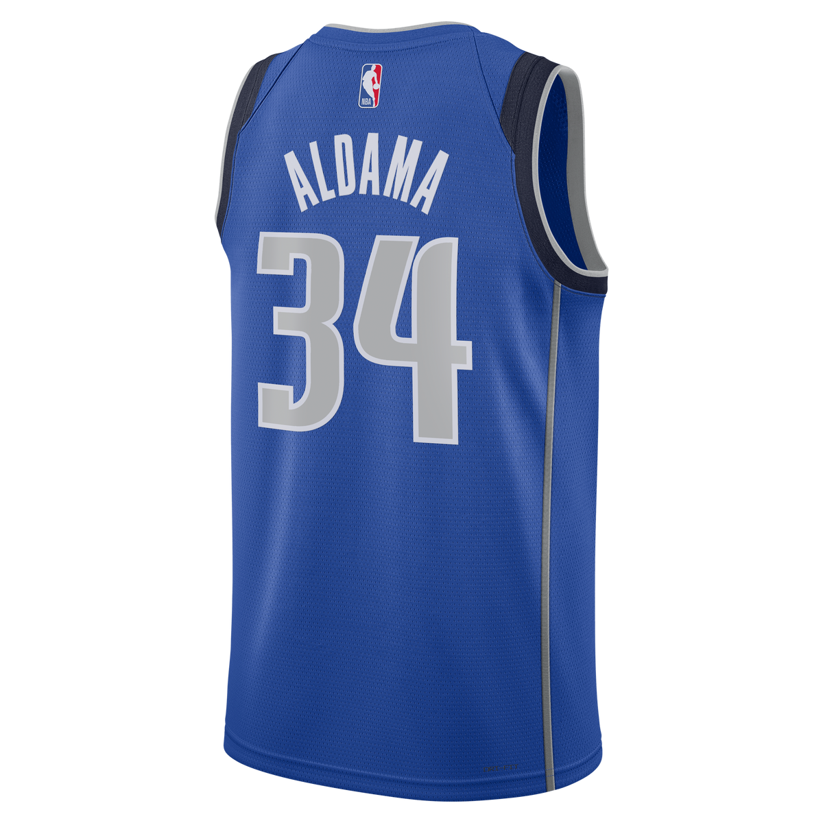 Unisex Santi Aldama Dallas Mavericks Icon Edition Swingman NBA Basketball Jersey - Blue - view 4