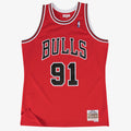 Men's Chicago Bulls Swingman NBA Basketball Jersey Road Dennis Rodman 1997-98 - view 1