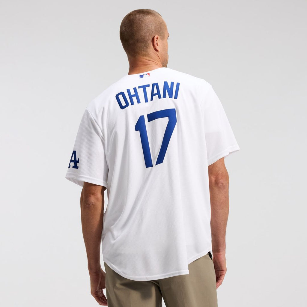 Men's Los Angeles Dodgers Shohei Ohtani White Home Stadium MLB Baseball Jersey - view 4
