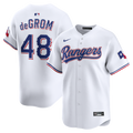 Men's Texas Rangers Jacob deGrom White Home Limited MLB Baseball Jersey - view 1