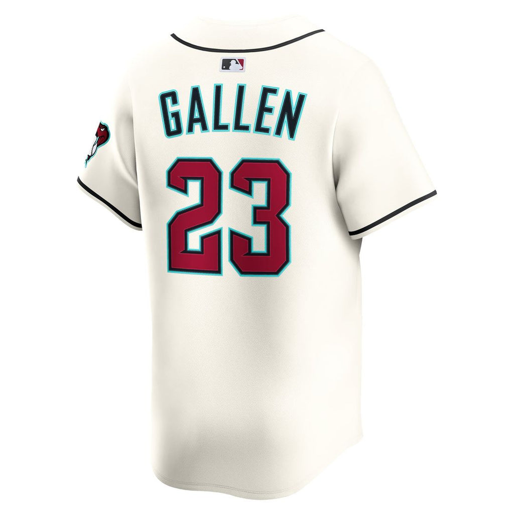 Men's Arizona Diamondbacks Zac Gallen Cream Home Limited MLB Baseball Jersey - view 3