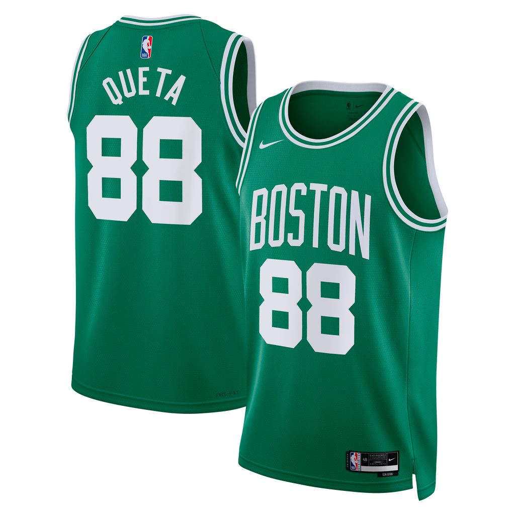 Unisex Neemias Queta Boston Celtics Icon Edition Swingman NBA Basketball Jersey - Kelly Green - view 1