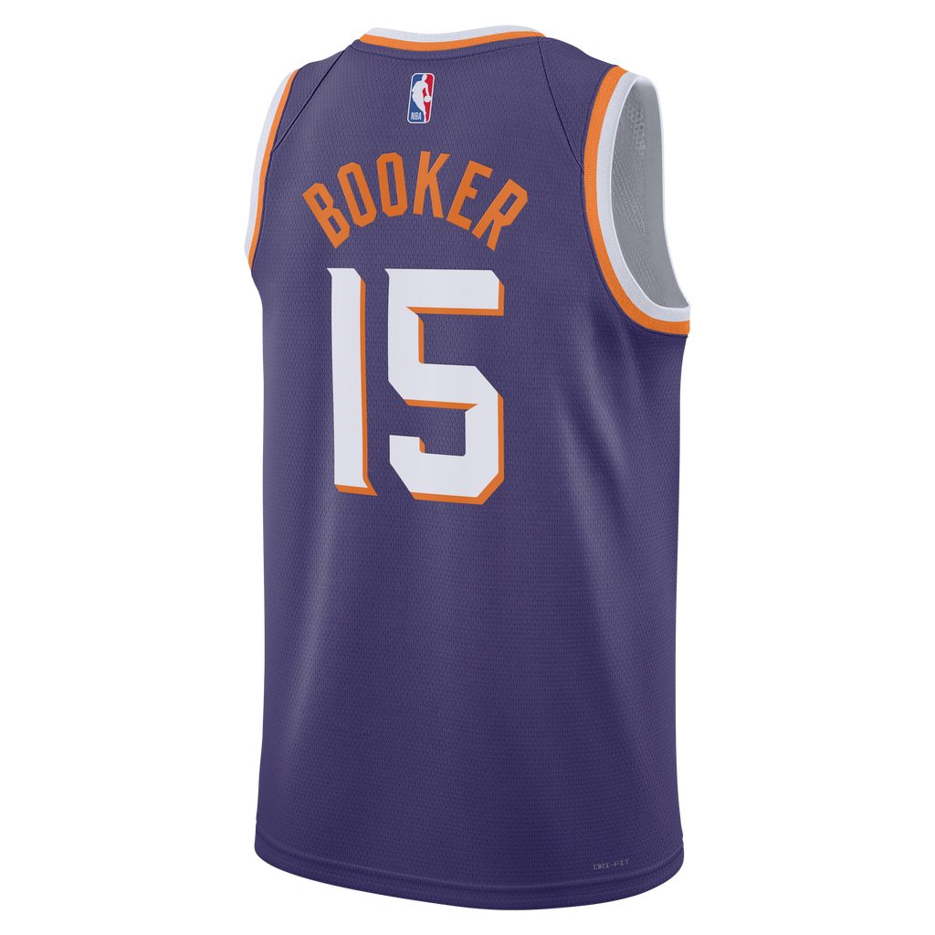 Unisex Devin Booker Phoenix Suns Icon Edition Swingman NBA Basketball Jersey - Purple - view 4