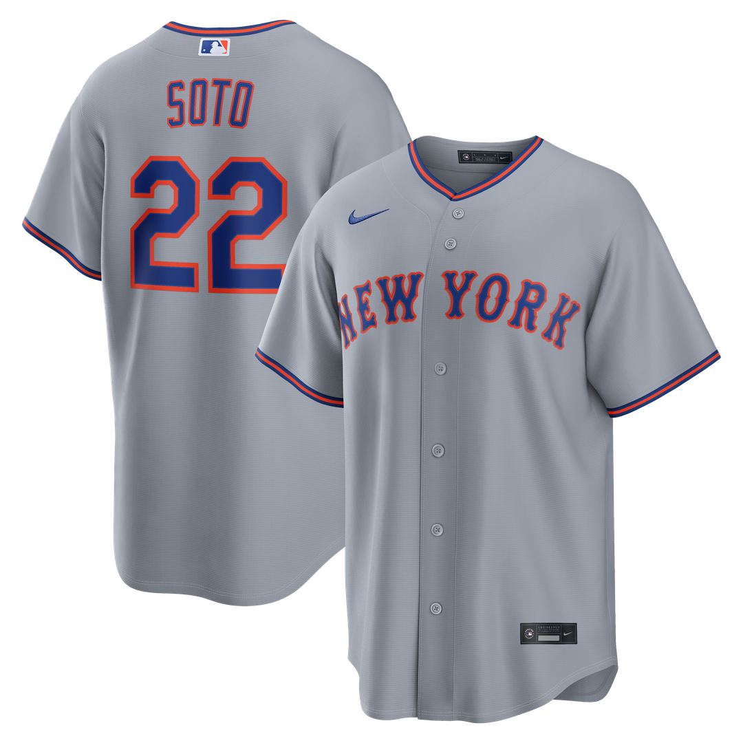 Men's New York Mets Juan Soto Gray Road Replica MLB Baseball Jersey - view 15