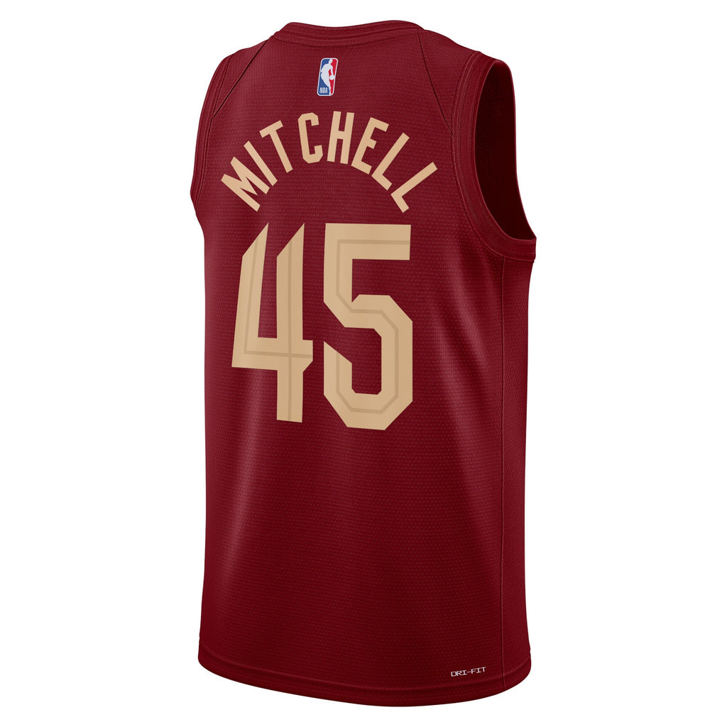 Unisex Donovan Mitchell Cleveland Cavaliers Icon Edition Swingman NBA Basketball Jersey - Maroon - view 3