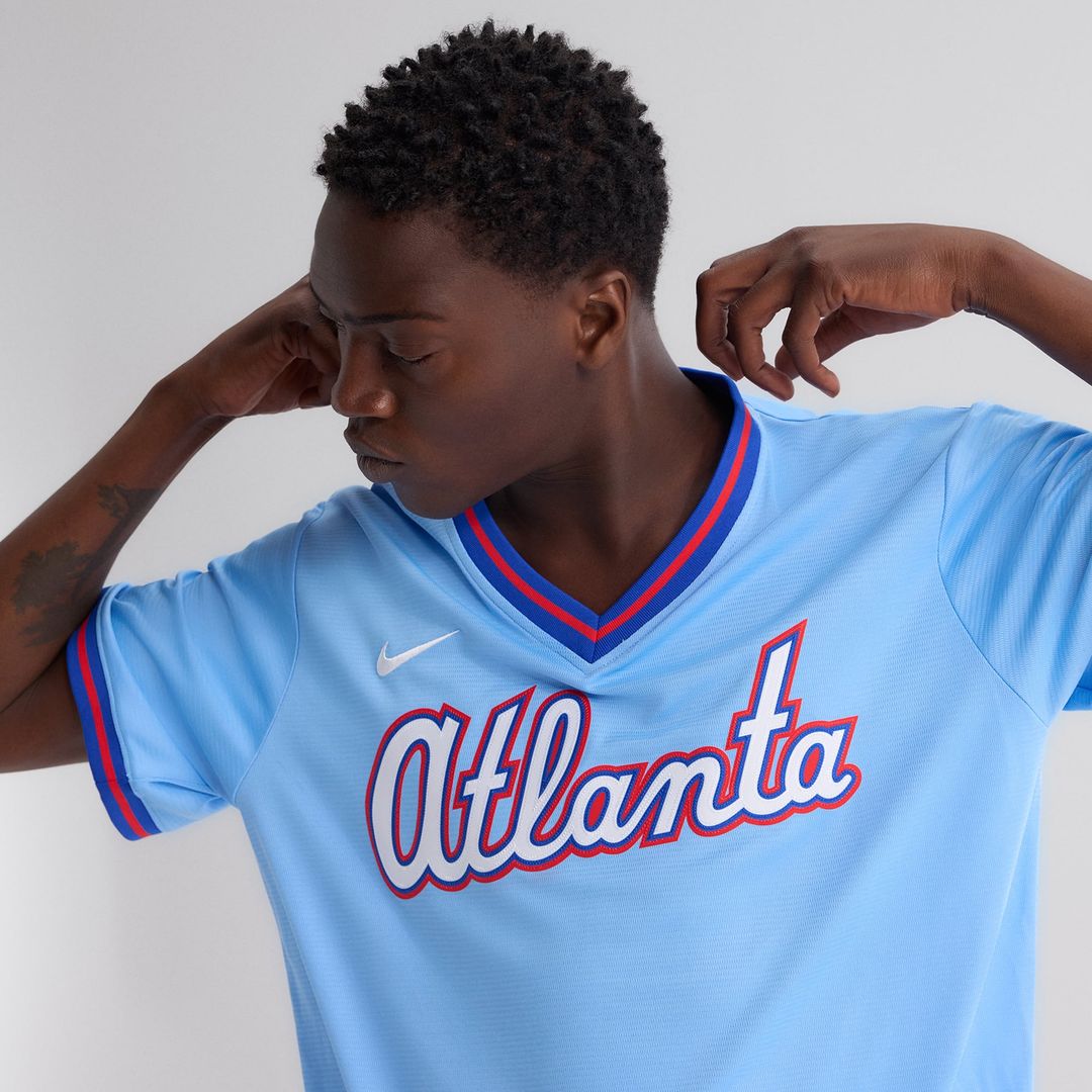 Men's Atlanta Braves Powder Blue 2026 City Connect Stadium MLB Baseball Jersey - view 10
