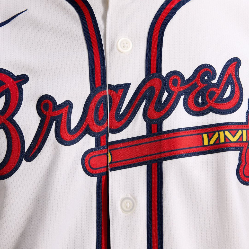 Men's Atlanta Braves White Home Limited MLB Baseball Jersey - view 24