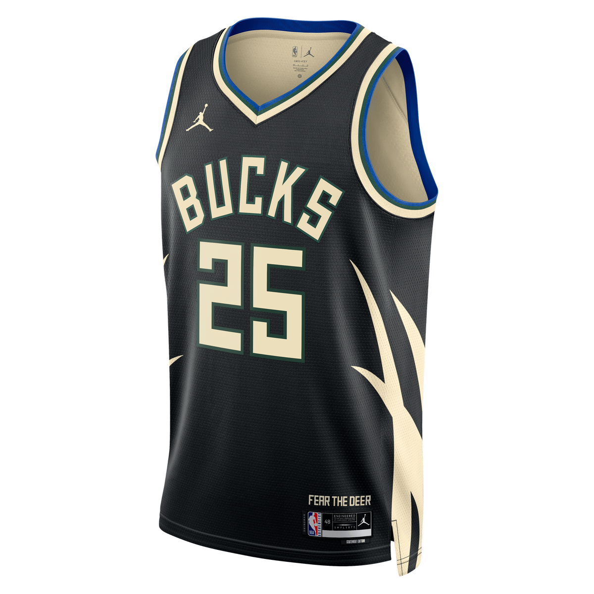 Unisex Kasparas Jakučionis Milwaukee Bucks Statement Edition Swingman NBA Basketball Jersey - Hunter Green - view 3