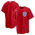 Men's England National Team MLB Red Stadium Replica Jersey - view 1