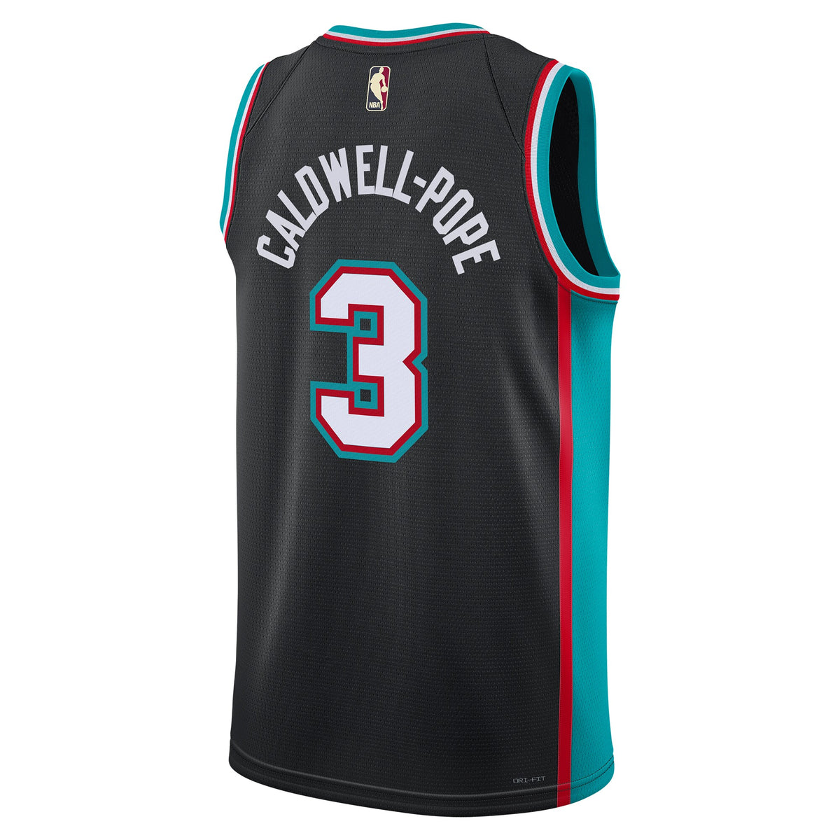 Unisex Kentavious Caldwell-Pope Memphis Grizzlies Classic Edition NBA Basketball Jersey - Black - view 4