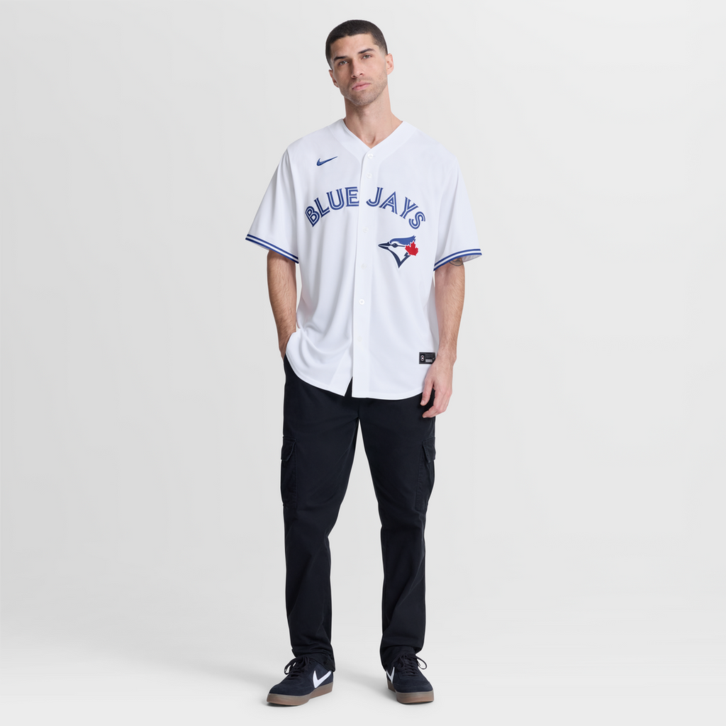 Men's Toronto Blue Jays Addison Barger White Home Replica MLB Baseball Jersey - view 4