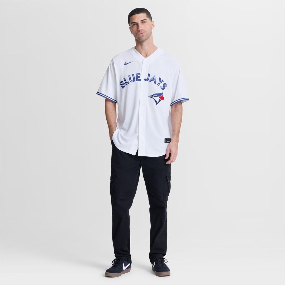 Men's Toronto Blue Jays Addison Barger White Home Replica MLB Baseball Jersey - view 4