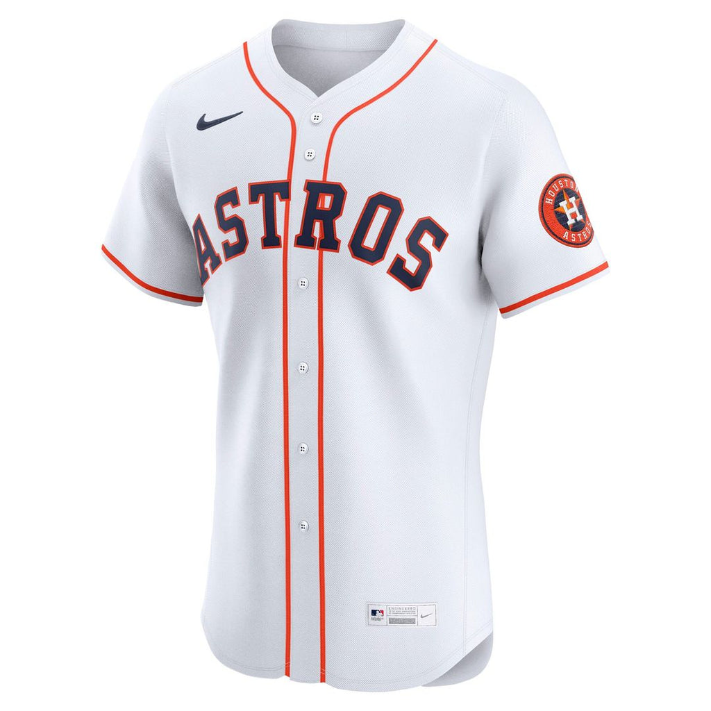 Men's Houston Astros White Home Elite MLB Baseball Jersey - view 2