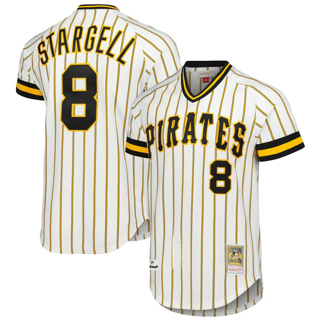 Men's Pittsburgh Pirates Willie Stargell White Cooperstown Collection 1979 MLB Baseball Jersey - view 1