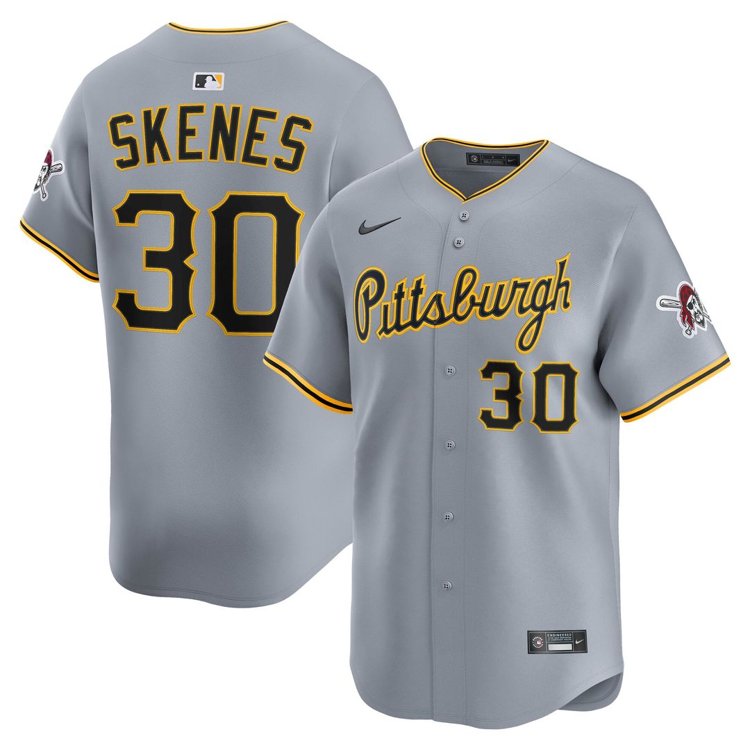 Men's Pittsburgh Pirates Paul Skenes White Home Limited MLB Baseball Jersey - view 7
